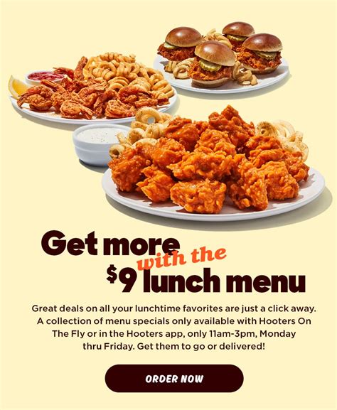 hooters restaurants menu|More.